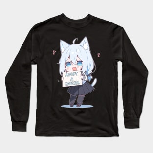 Kawaii Anime Manga Nekomimi Adopt a Catgirl Long Sleeve T-Shirt